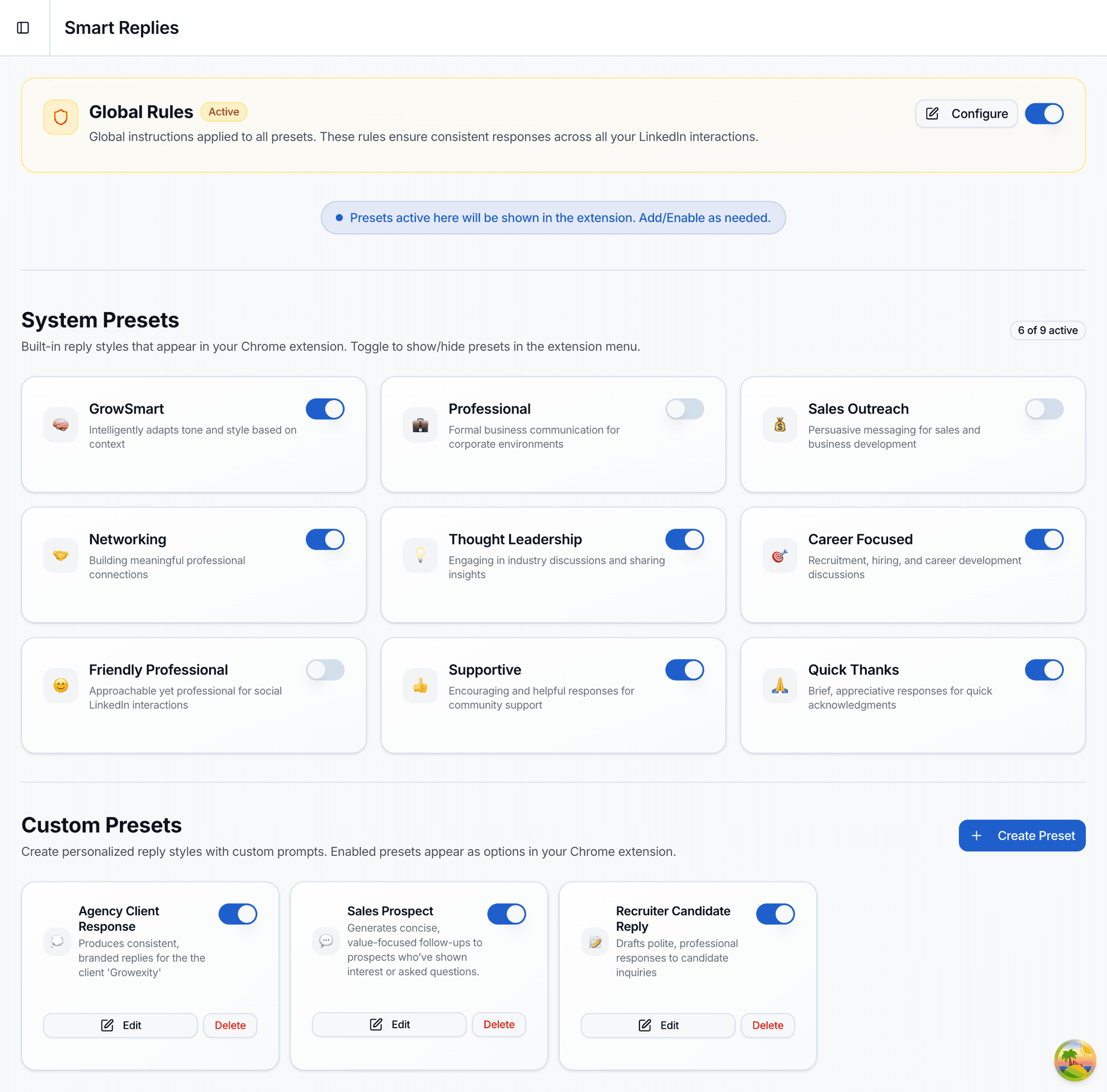 Growexity Custom Style Configuration